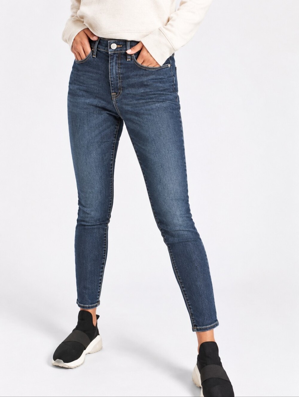 ❤️ ATHLETA SKULPTEK SKINNY JEANS, MID-RISE, 4T (27 TALL / LONG)